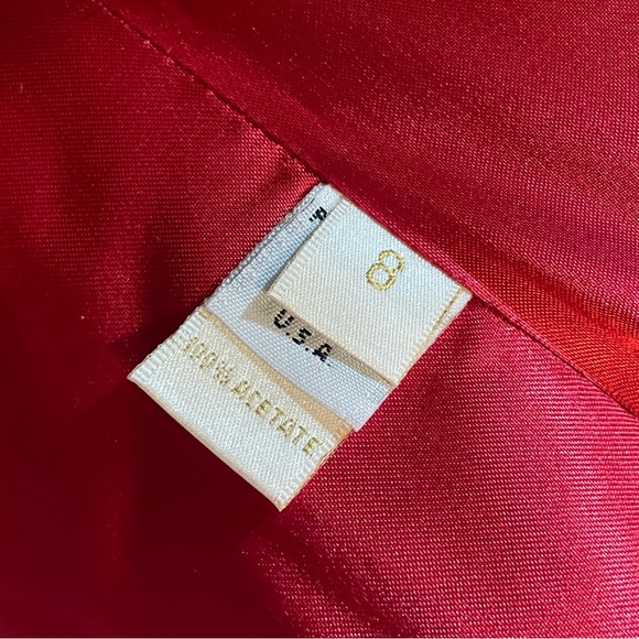 Fleurette x Loro Piana Women’s Timeless 100%‎ Wool Red Double Breasted Pea Coat - Picture 8 of 9